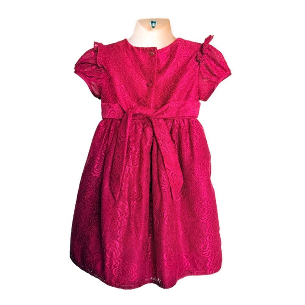 Wonder Nation Red Lace Dress Size 3T - Picture 4 of 8